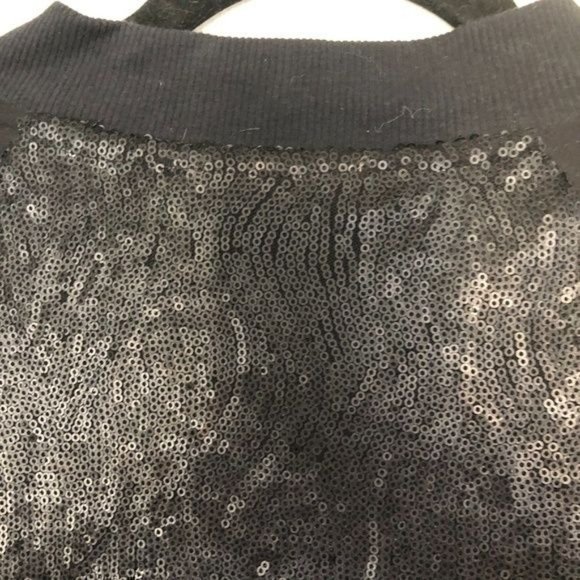 71 Stanton Black Sequin Bomber Jacket- Small - Picture 14 of 14